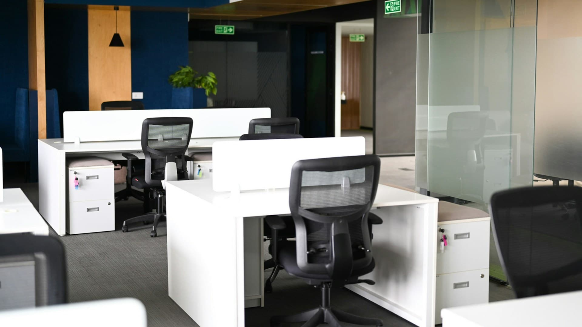 Professional tax office workspace